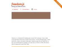 Tablet Screenshot of freedomjs.org